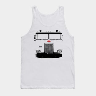 Cabover Pete classic 1980s American truck monoblock black Tank Top